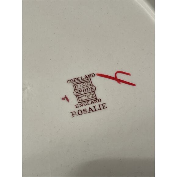 Set Of 4 Copeland Spode Rosalie Dinner Plates 10 1/2" - Picture 5 of 9